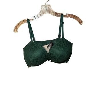 Victoria's Secret Push Up Bra Women's 36D Green  Lace Very Sexy 36 D